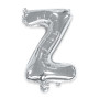 Ballon Lettre Z Argent pour Décoration de Fête