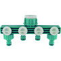 Répartiteur d'Arrosage RACO EXPERT 4 Voies 34" 1" ABS Vert