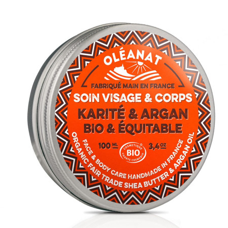 Baume Karité Argan Bio Oléanat Soin Visage & Corps