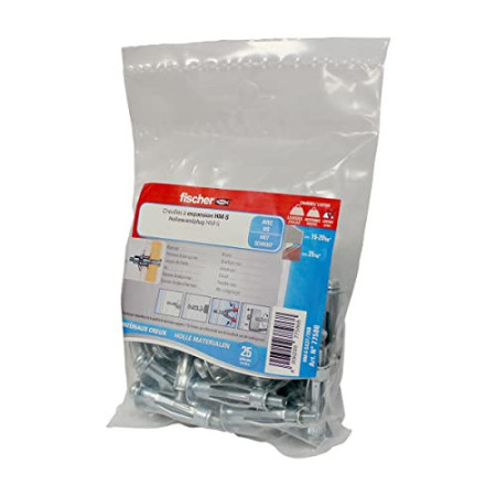 Cheville Métal FISCHER HM-S 4x3225B Sans Vis Gris