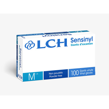 Gants Sensinyl Free LCH Sans Latex, Non poudrés Facile à Enfiler