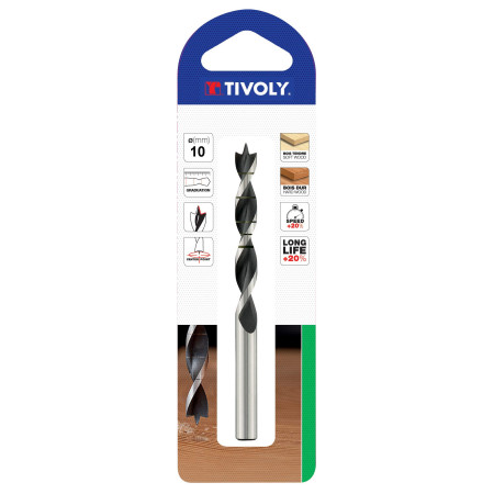 Mèche 3 Pointes TIVOLY 3mm Perçage Bois Rapide