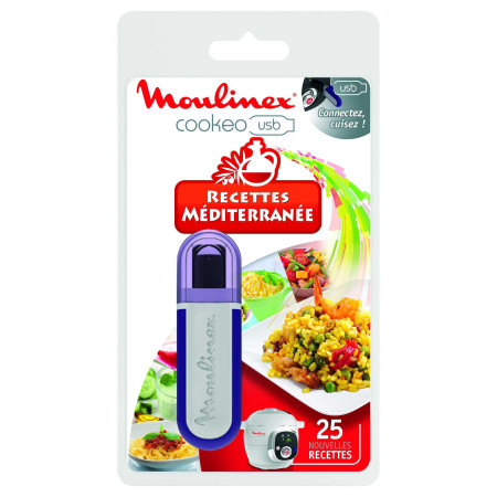 Clé USB Cookeo Moulinex 25 Recettes Méditerranéennes XA600011