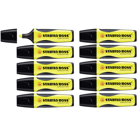 STABILO Boss Executive Surligneur Jaune - Pointe Biseautée