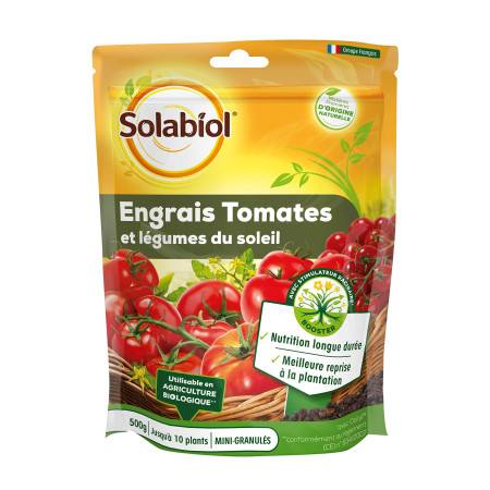 Engrais Jardin Solabiol pour Tomates & Légumes 500g