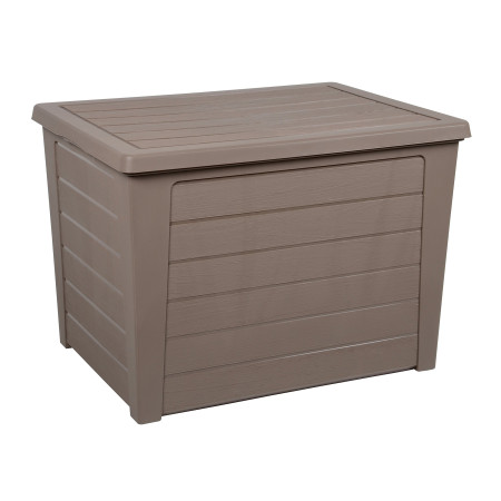 Coffre de Jardin EDA "Baya" 160L Décor Bois Taupe