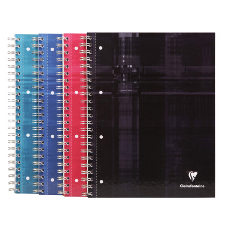 Cahier spirale Clairefontaine O Block 4 couleurs 240 pages
