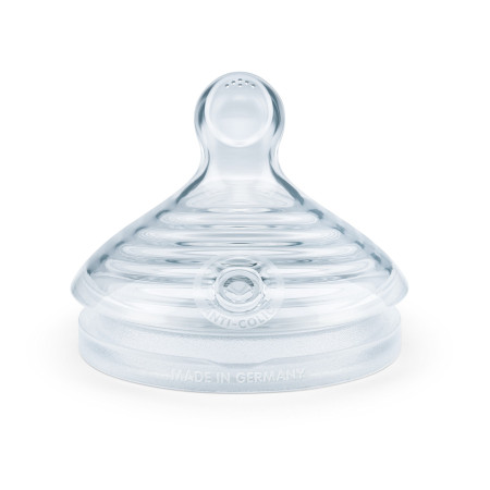 NUK Nature Sense Lot de 2 Tétines Débit Lait Taille M 0-6 mois