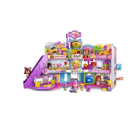 Pinypon Centre Commercial avec 4 Figurines - Famosa
