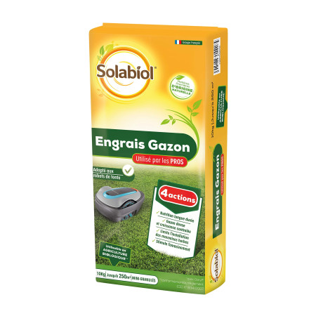 Engrais Gazon Professionnel Solabiol 10 kg SOGAZYPRO10