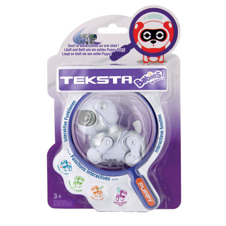 TEKSTA Babies Puppy - Jouet interactif robot chiot