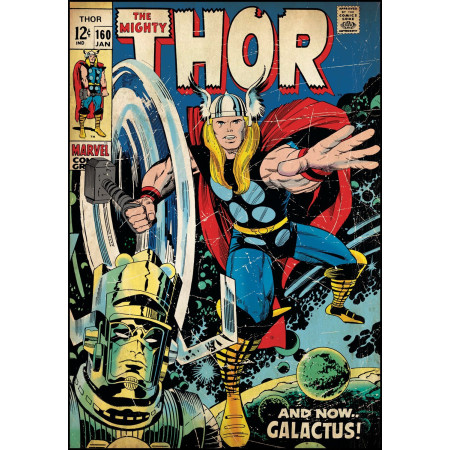 Poster Thor Marvel Repositionnable Décoration Murale