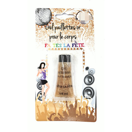 Gel Paillettes Doré Fêtes