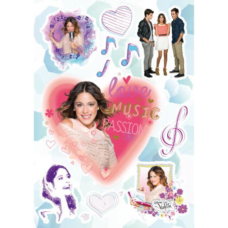 Stickers Repositionnables Violetta Disney 47 x 67 cm