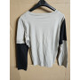 TEE SHIRT MANCHES LONGUES L GRIS NOIR EQUITHEME