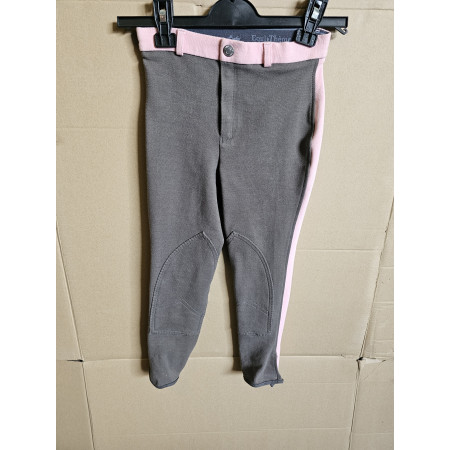 PANTALON EQUITATION 10 ROSE GRIS EQUITHEME