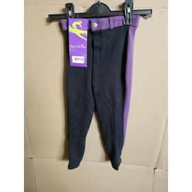 PANTALON EQUITATION 6 VIOLET NOIR EQUITHEME