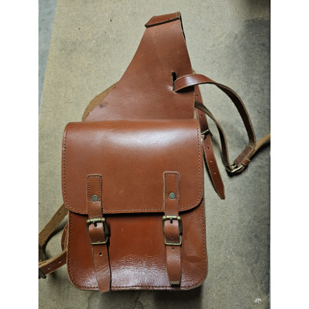 SACOCHES DOUBLE CUIR ARRIEREMARRON QS