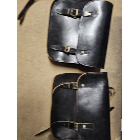 2 SACOCHES CUIR SIMPLESNOIR