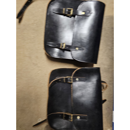 2 SACOCHES CUIR SIMPLESNOIR