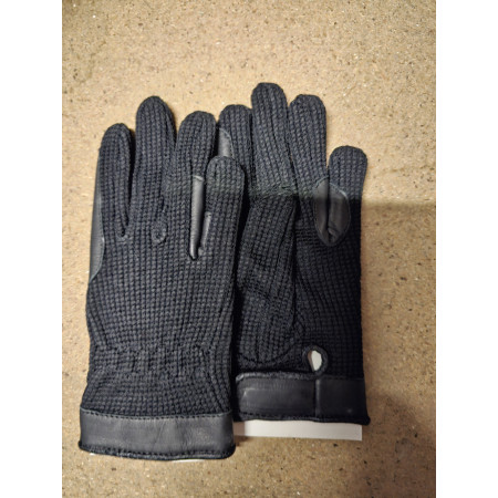 GANT COTON RENFORCE CUIR XS NOIR
