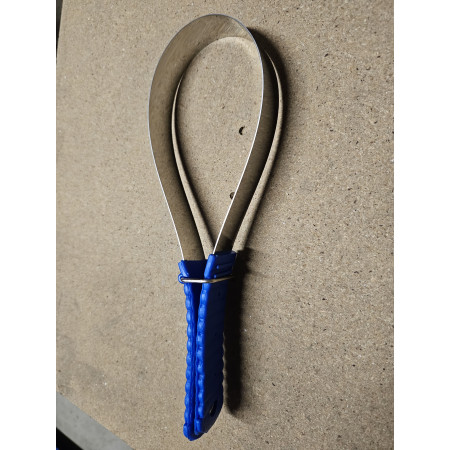 COUTEAU CHALEUR LAME LISSE BLEU
