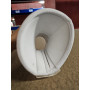 PAIRE CLOCHES OUVERTES VELCRO NEOPRENE M BLANC
