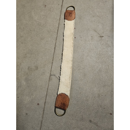 SANGLE WESTERN TISSU MOUMOUTE 80 MARRON BLANC