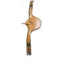 SANGLE CUIR BAVETTE DOUBLE ELASTIQUE 125 MARRON ERIC THOMAS