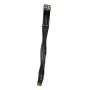 SANGLE CUIR DOUBLE ELASTIQUE 120 NOIR