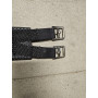 SANGLE DOUBLE ELASTIQUE NEOPRENE 130 NOIR GERA