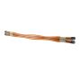 SANGLE CUIR DOUBLE ELASTIQUE 125 MARRON