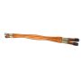 SANGLE CUIR DOUBLE ELASTIQUE 125 MARRON