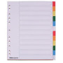 Intercalaires Office Depot A4 Extra Large - 12 Couleurs pour une Organisation Facile