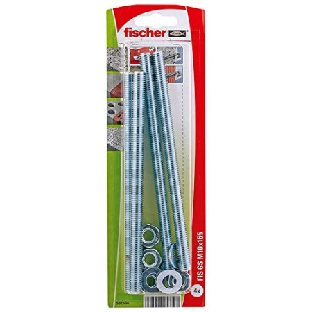 Tiges Filetées FISCHER GS M10x165, Acier Zingué 4048962217797