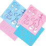Serviettes Papier Naissance Lot de 12 Bleu & Rose