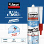 Mastic Silicone Anti-Moisissures Transparent Rubson Bain & Cuisine