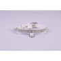 Collier Chien Brilliance 3334 Strass Noir 12mm 21-29cm