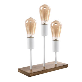 Lampe 3 Ampoules Floride Blanche Moderne & Élégante