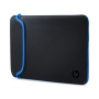 Housse Hybride HP 11.6" Noir et Bleu Sid Pro