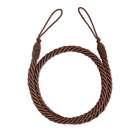 Embrasse Rideau Corde Torsadée Chocolat Maisons du Monde 88cm