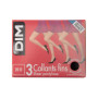 Collants DIM Trio Rouge x3, Noir Taille 4
