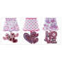 Sticker Lampe LED Love Rose/Mauve - Déco Romantique