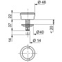 Bouton Poussoir WC Wirquin 10721343 Chromé Simple