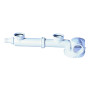 Bouton Poussoir WC Wirquin 10721343 Chromé Simple