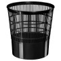 Poubelle Grillagée Noire 16L - Idéale pour le Bureau, l'École et la Maison