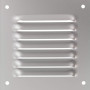 Grille Métal Carrée DMO Laiton 100x100mm Aération Optimale