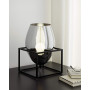 Lampe OLIVAL 1 Noir Verre Fumé 36,5 x 23cm
