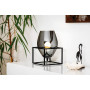 Lampe OLIVAL 1 Noir Verre Fumé 36,5 x 23cm
