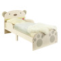 Lit Enfant Ourson en Bois Ecru Worlds Apart 70x77x144cm